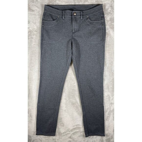 Athleta Women's Size 10 Gray Ankle Zip Pants Stretch Modal Blend - Picture 1 of 16